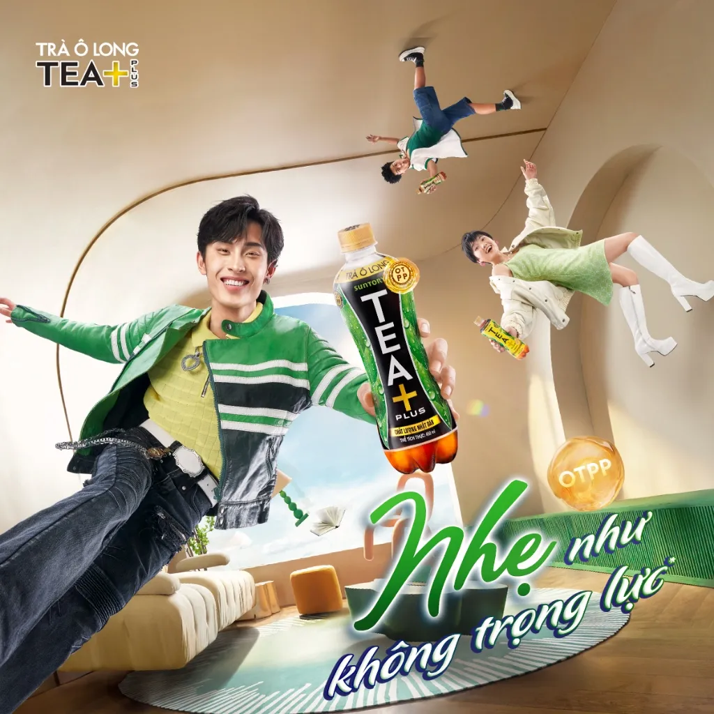Ảnh Thùng 12 Chai Trà Ô long Tea+ (1000ml/chai) 4