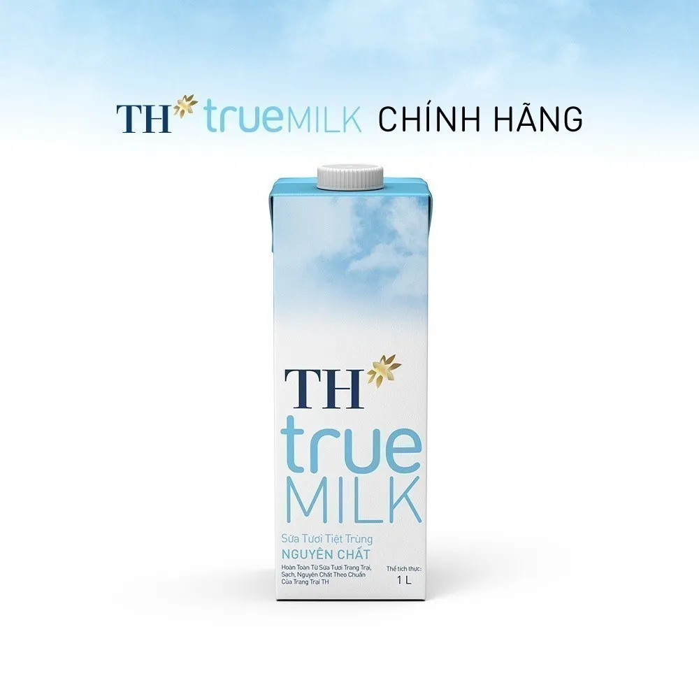 Ảnh Thùng 12 hộp sữa tươi tiệt trùng TH true MILK nguyên chất 1 L (1 L x 12) 2