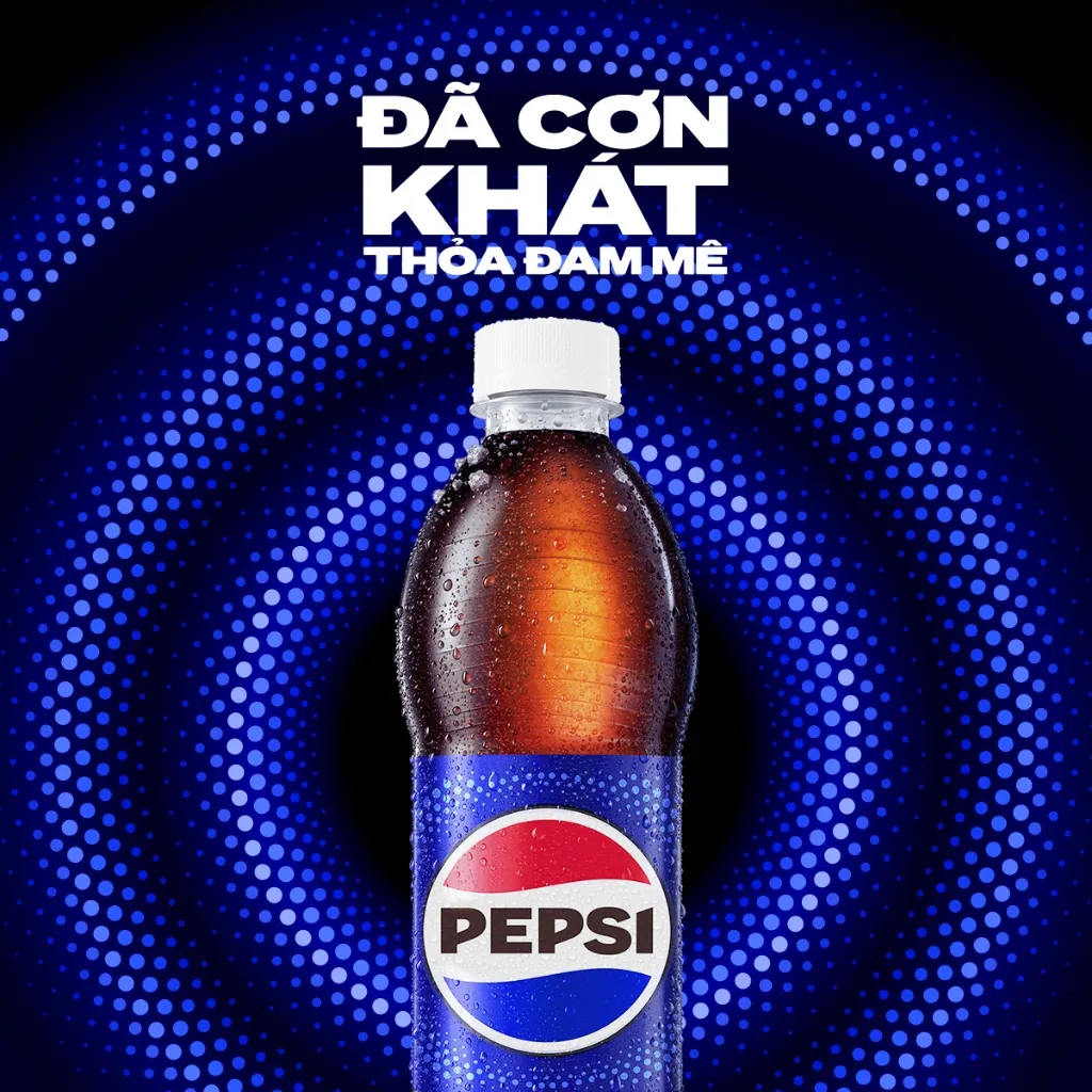 Ảnh Thùng 24 Chai Nước Ngọt Có Gaz Pepsi (390ml/chai) 2
