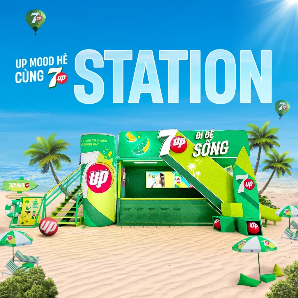 Ảnh Thùng 24 Chai Nước Nước Ngọt Có Gaz 7Up (330ml/chai) 2
