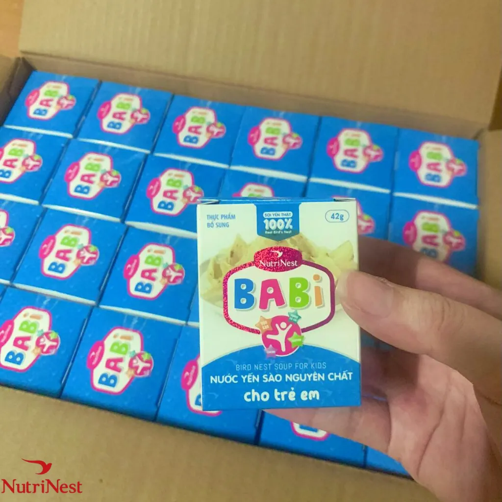 Ảnh Thùng 24 Hũ Nước Yến Sào Cho Trẻ Em Babi Bird - NUTRINEST - Hũ Đơn 42g 3