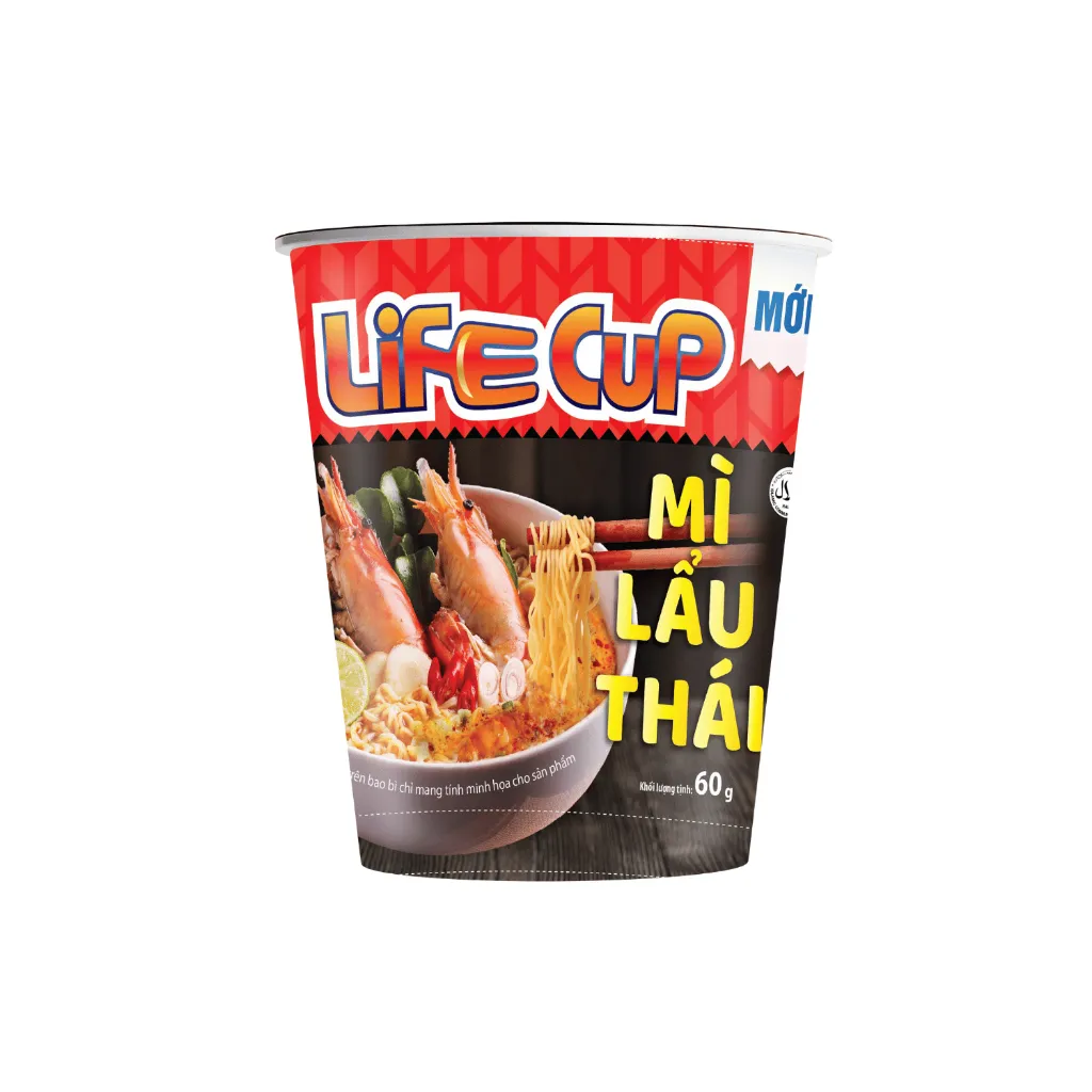 Ảnh Thùng 24 Ly Mì Lẩu Thái Life Cup 60g/ly 4