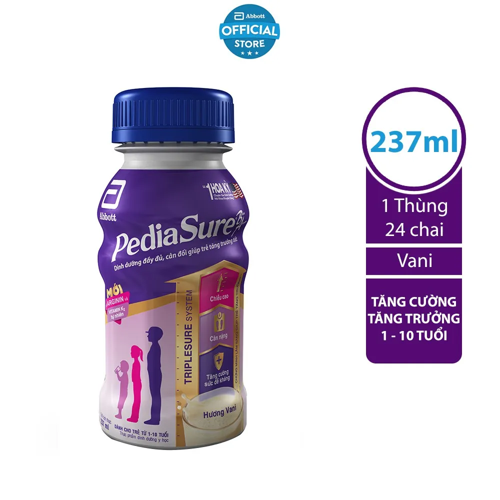 Ảnh Thùng 24 Sữa nước PediaSure 237ml/chai hương vani 2