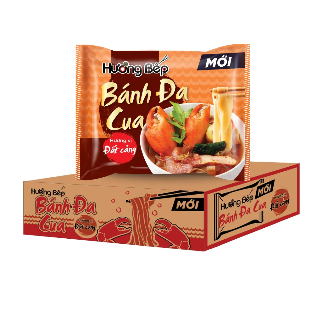 Ảnh Thùng 30 gói Bánh Đa Cua Hương Bếp 60gr/gói 3