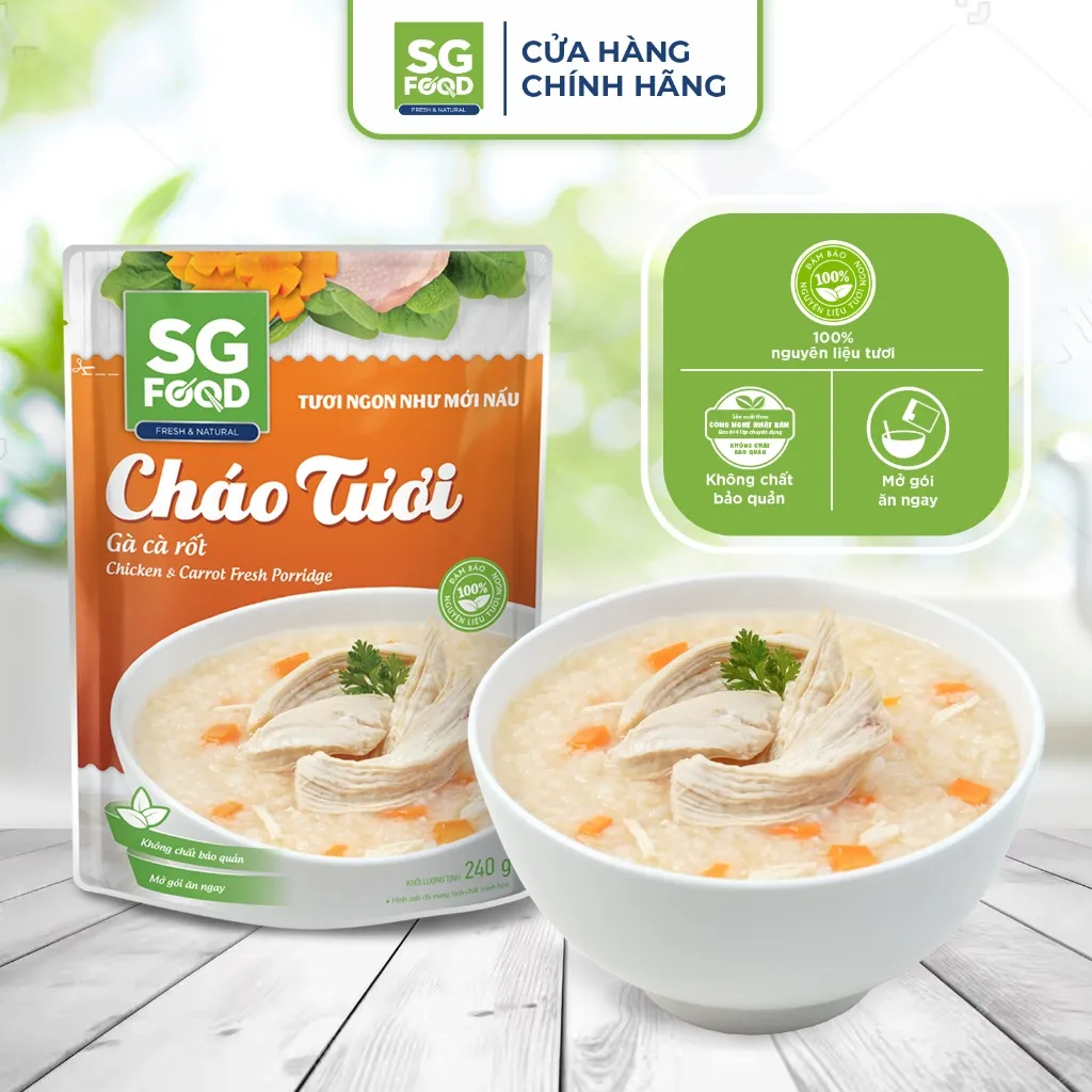 Ảnh Thùng 30 gói cháo tươi Deli Mix Vị 240g (bò, thịt thăn, cá, gà, tôm) 2