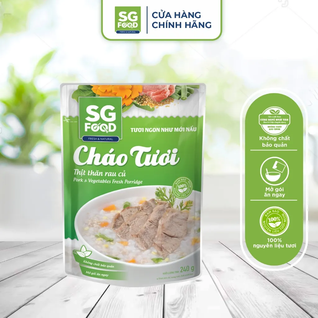 Ảnh Thùng 30 gói cháo tươi Deli Mix Vị 240g (bò, thịt thăn, cá, gà, tôm) 3