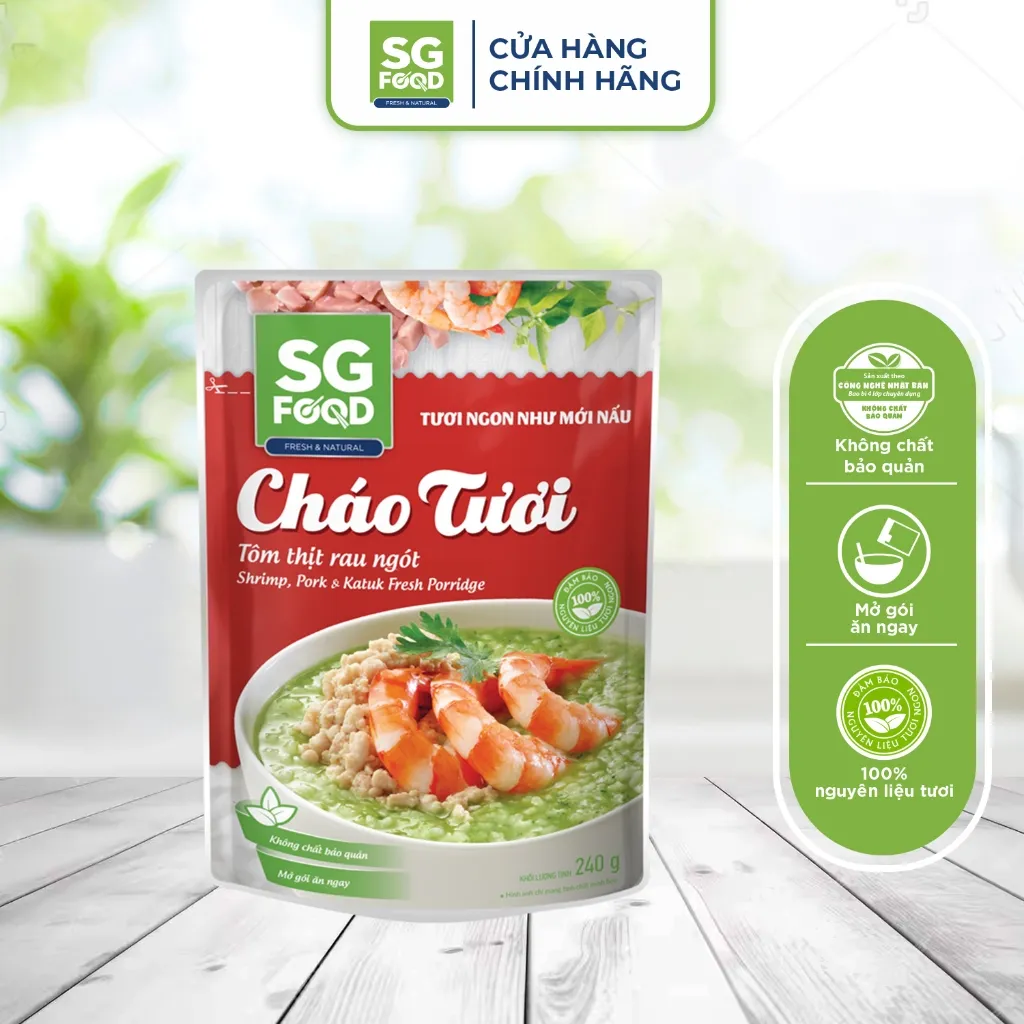 Ảnh Thùng 30 gói cháo tươi Deli Mix Vị 240g (bò, thịt thăn, cá, gà, tôm) 4