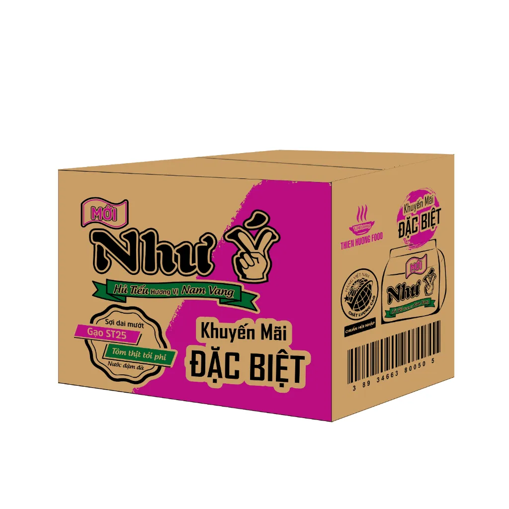 Ảnh Thùng 30 Gói Hủ Tiếu Nam Vang Như Ý 60g/gói 3