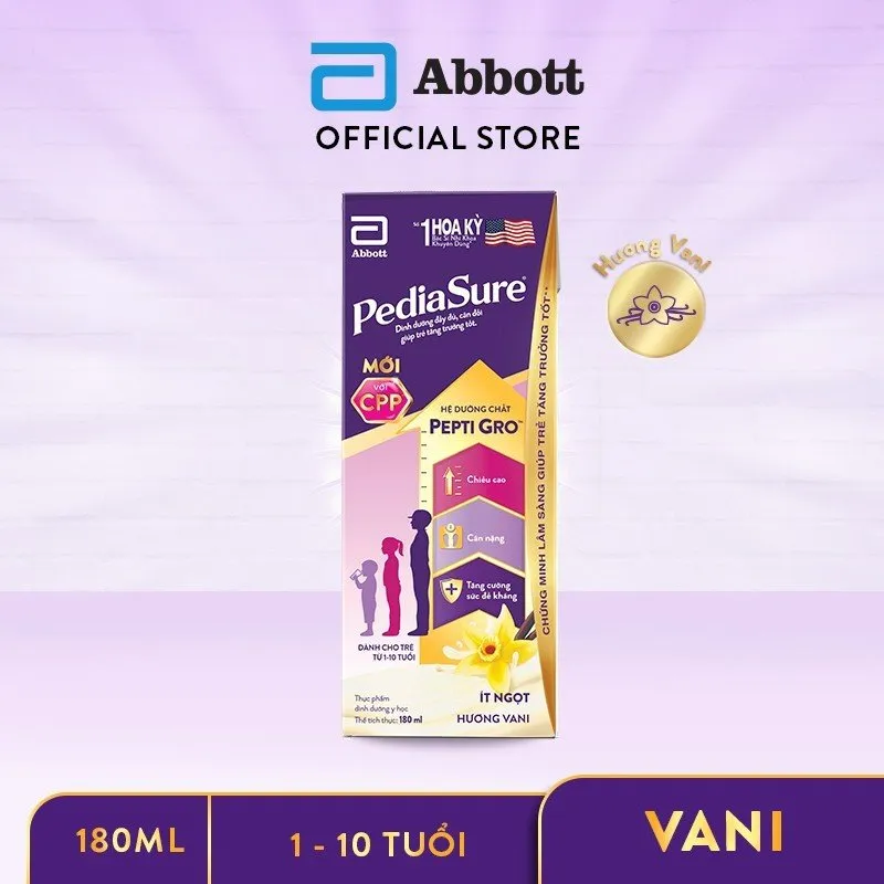 Ảnh Thùng 48 Hộp Sữa nước Pediasure Vani 180ml/hộp 4