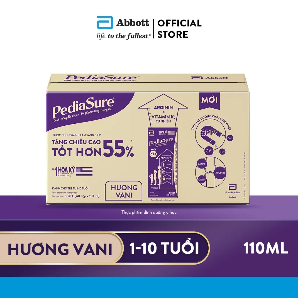Ảnh Thùng 48 Hộp Sữa nước Pediasure Vani 110ml/hộp 1