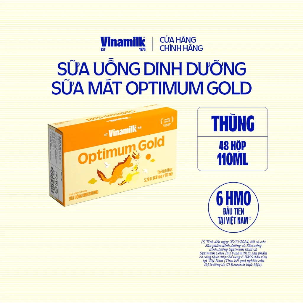 Ảnh Thùng 48 hộp Sữa pha sẵn Vinamilk Optimum Gold 110ml 4