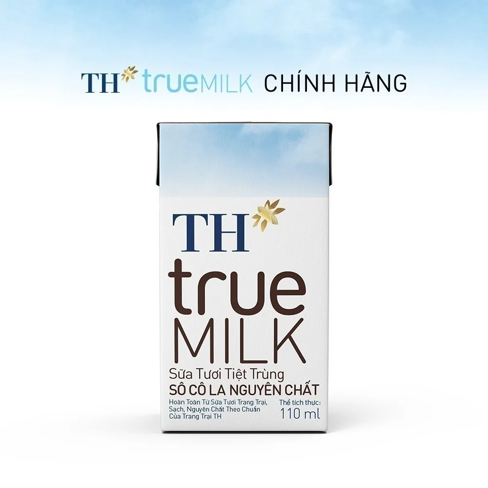 Ảnh Thùng 48 hộp sữa tươi tiệt trùng TH true MILK sôcôla nguyên chất 110 ml (110 ml x 48) 2