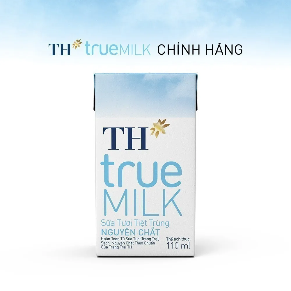 Ảnh Thùng 48 hộp sữa tươi tiệt trùng TH true MILK nguyên chất 110 ml (110 ml x 48) 2