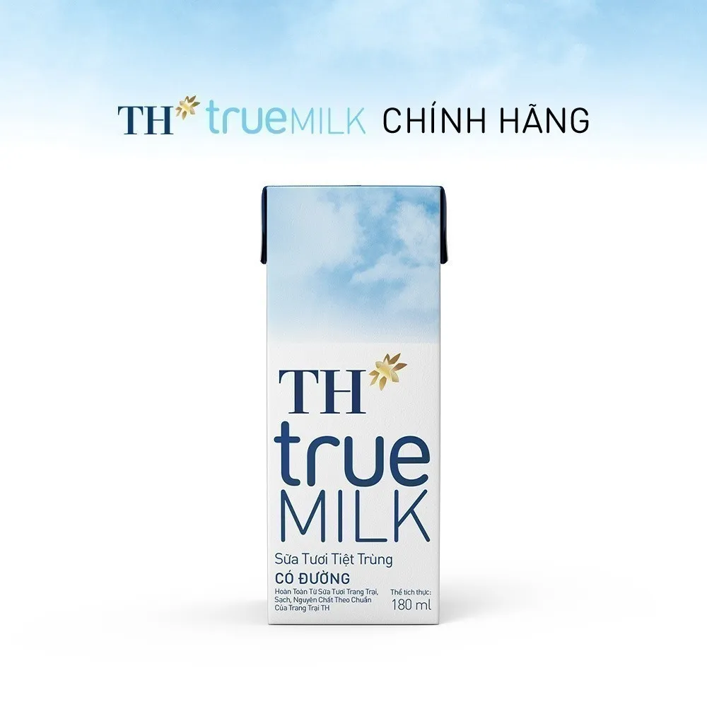 Ảnh Thùng 48 hộp sữa tươi tiệt trùng TH true MILK có đường 180 ml (180 ml x 48) 2