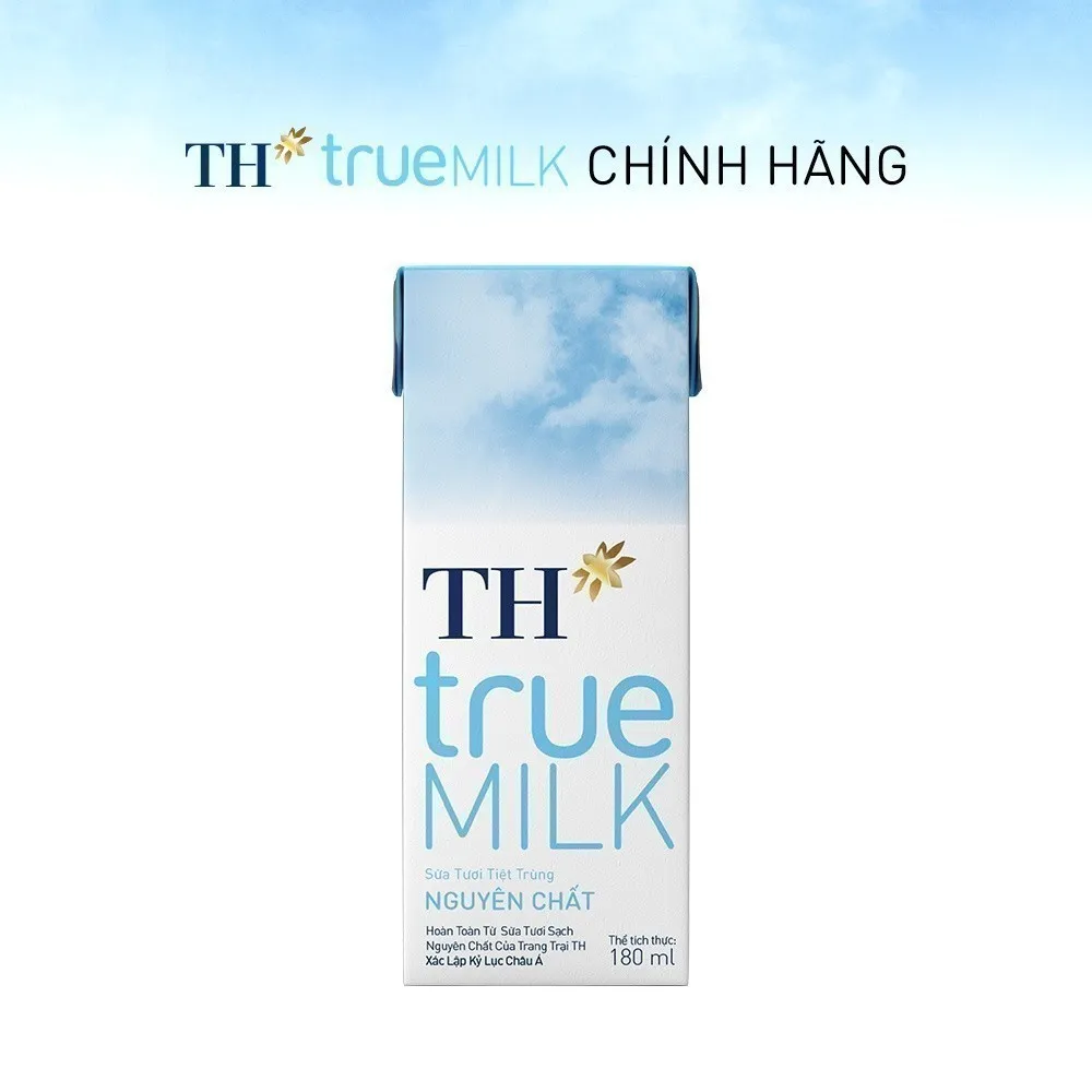 Ảnh Thùng 48 hộp sữa tươi tiệt trùng TH true MILK nguyên chất 180 ml (180 ml x 48) 2