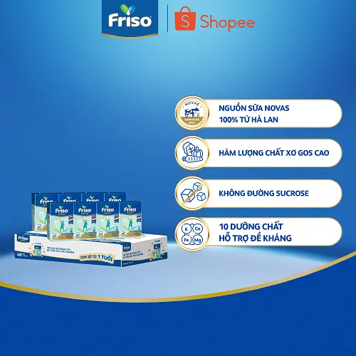 Ảnh Thùng 48 hộp Sữa uống dinh dưỡng Friso Gold (110ml/hộp) 1