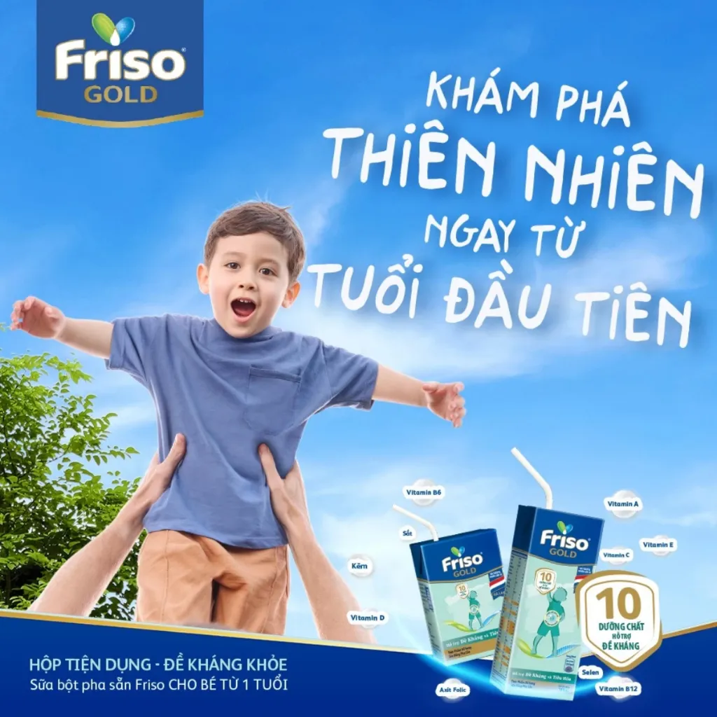 Ảnh Thùng 48 hộp Sữa uống dinh dưỡng Friso Gold (110ml/hộp) 2