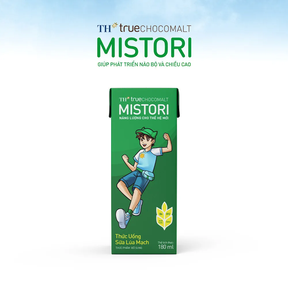 Ảnh Thùng 48 Hộp Thức uống sữa lúa mạch TH true CHOCOMALT MISTORI milk 180 ml (48 Hộp) 2