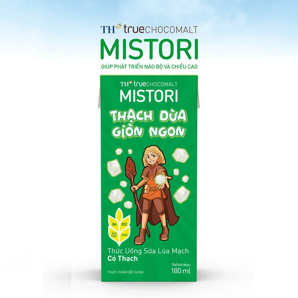 Ảnh Thùng 48 hộp thức uống Sữa Lúa mạch Có Thạch TH true CHOCOMALT MISTORI 180 ml (180 ml x 48) 1