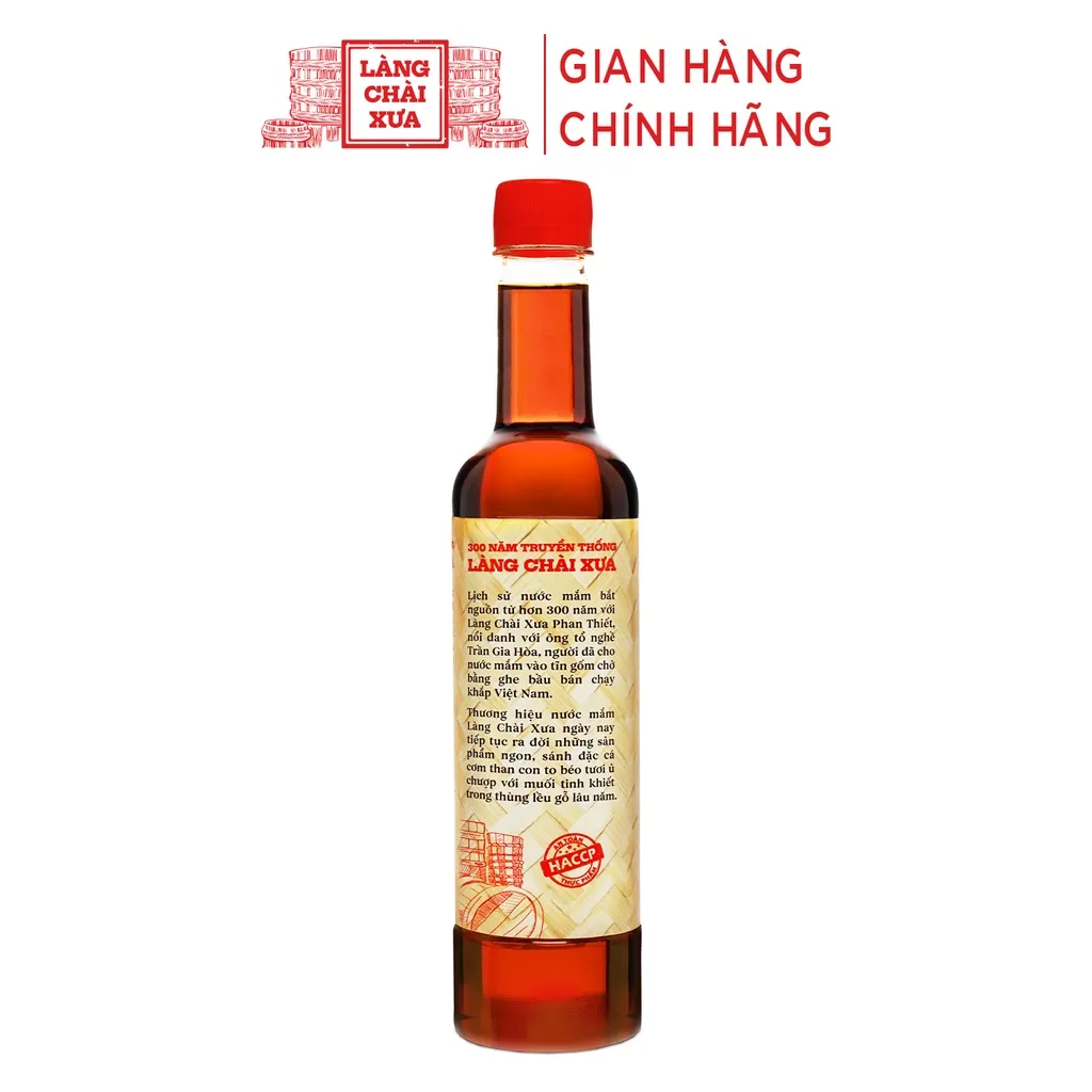 Ảnh Thùng 6 chai nước mắm nhỉ cá cơm than Làng Chài Xưa 525ml/chai sánh đặc thịt cá 300 năm truyền thống 4