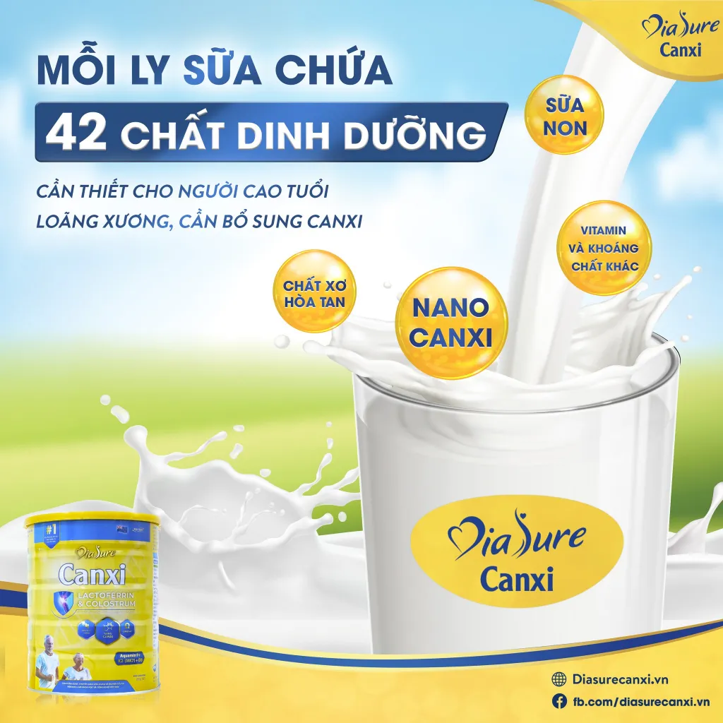 Ảnh Thùng 8 Lon Diasure Canxi 850g, Bổ sung dinh dưỡng, nano canxi phòng chống loãng xương, cải thiện xương khớp 3