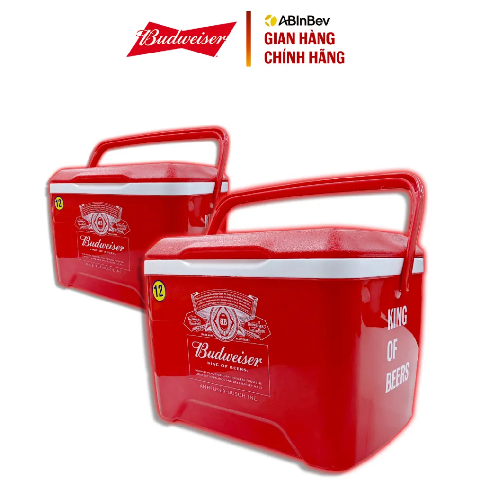 Ảnh Thùng Đá Budweiser Cao Cấp 12L 1