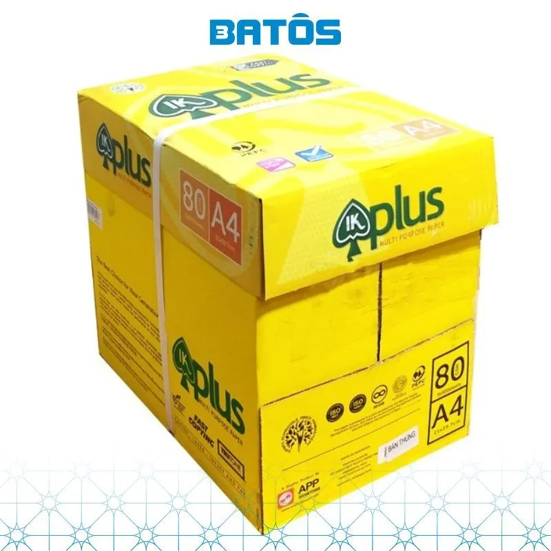 Ảnh Thùng Giấy A4 IK Plus 80gsm (5 reams), nhập khẩu từ Indonesia 4