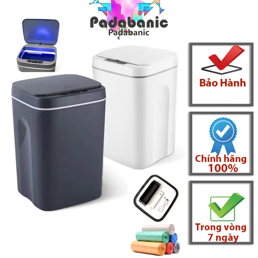 Ảnh Thùng Rác Thông Minh Padabanic9577 16L 1