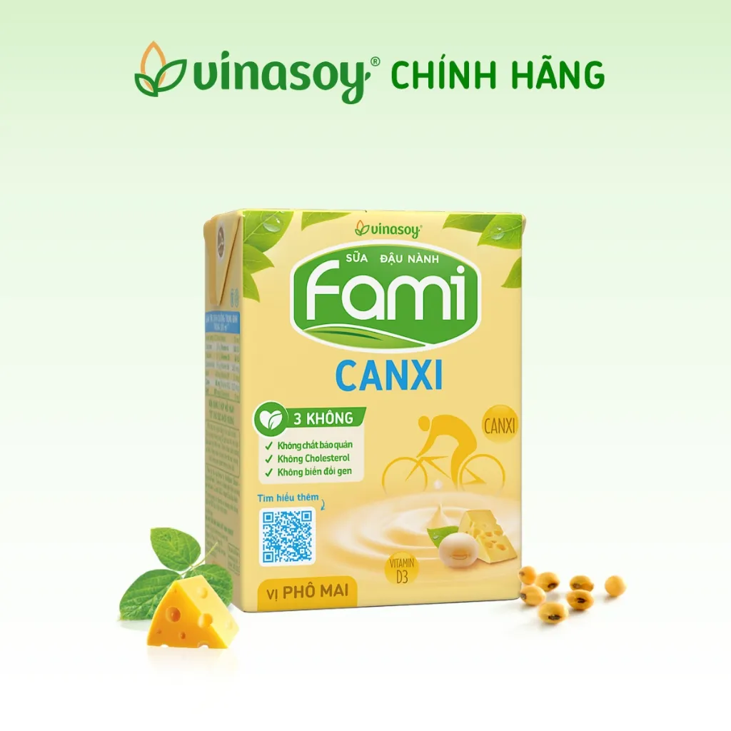 Ảnh Thùng sữa đậu nành Fami Canxi Phô Mai (36 hộp x 200ml) 2