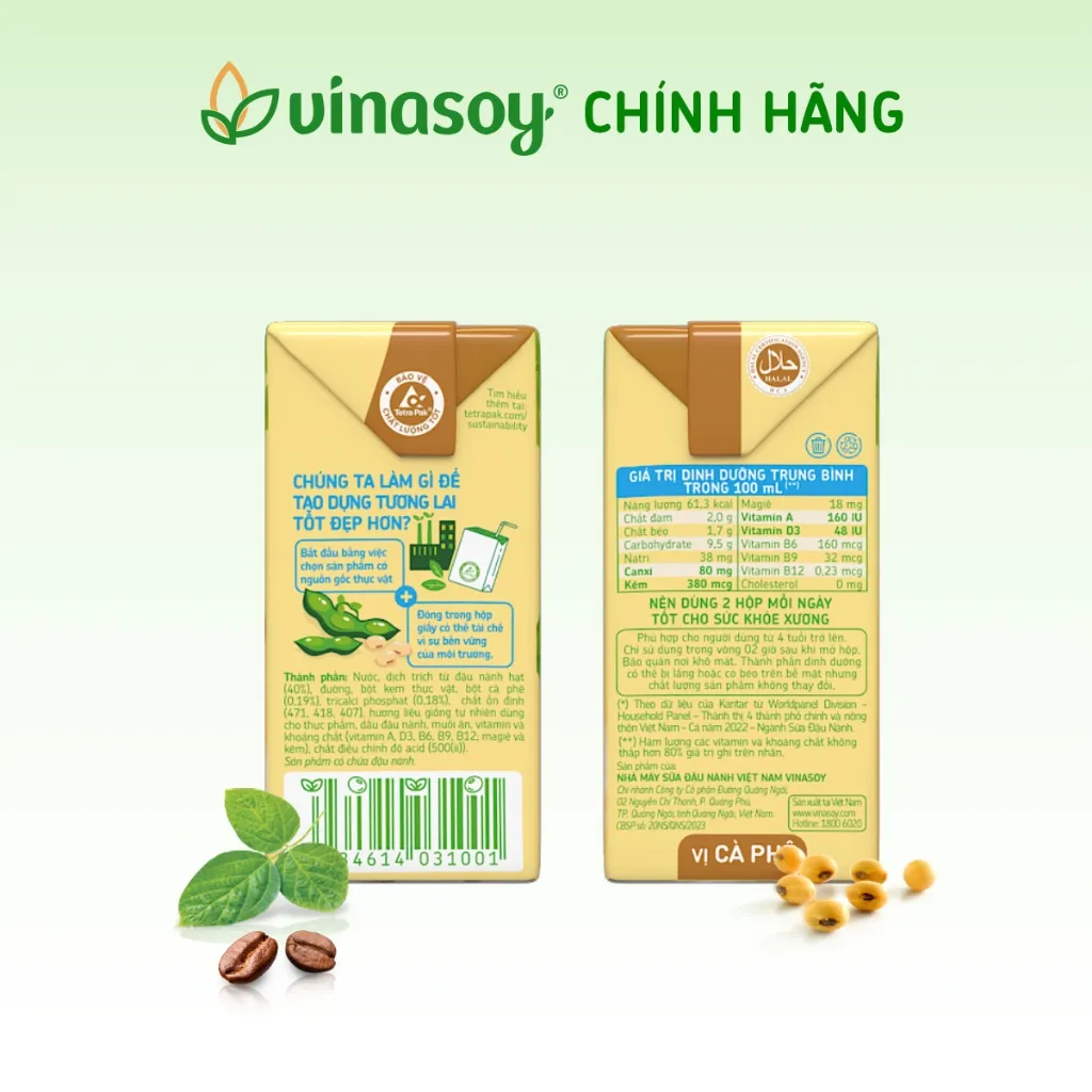 Ảnh Thùng sữa đậu nành Fami Canxi Cà Phê (36 hộp x 200ml) 3