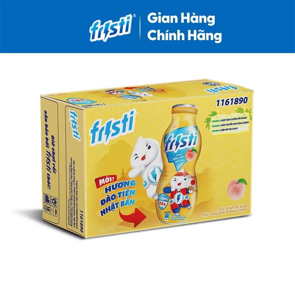 Ảnh Thùng sữa chua uống Fristi hương đào 48x80ml 1
