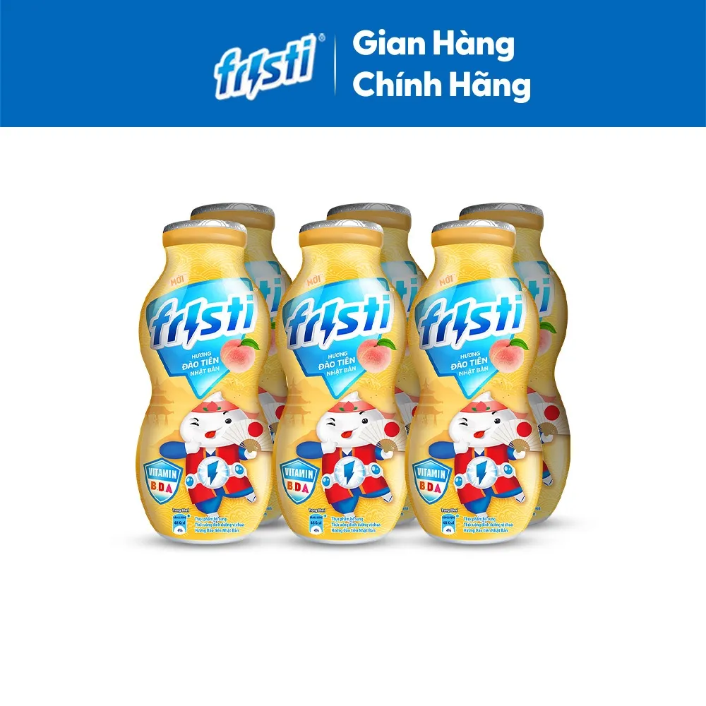 Ảnh Thùng sữa chua uống Fristi hương đào 48x80ml 2
