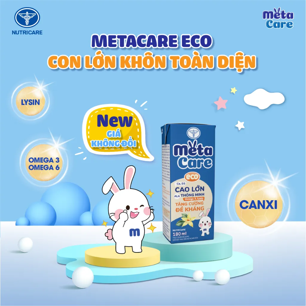 Ảnh Thùng sữa nước pha sẵn Nutricare Metacare ECO (110ml x 48 hộp) 4