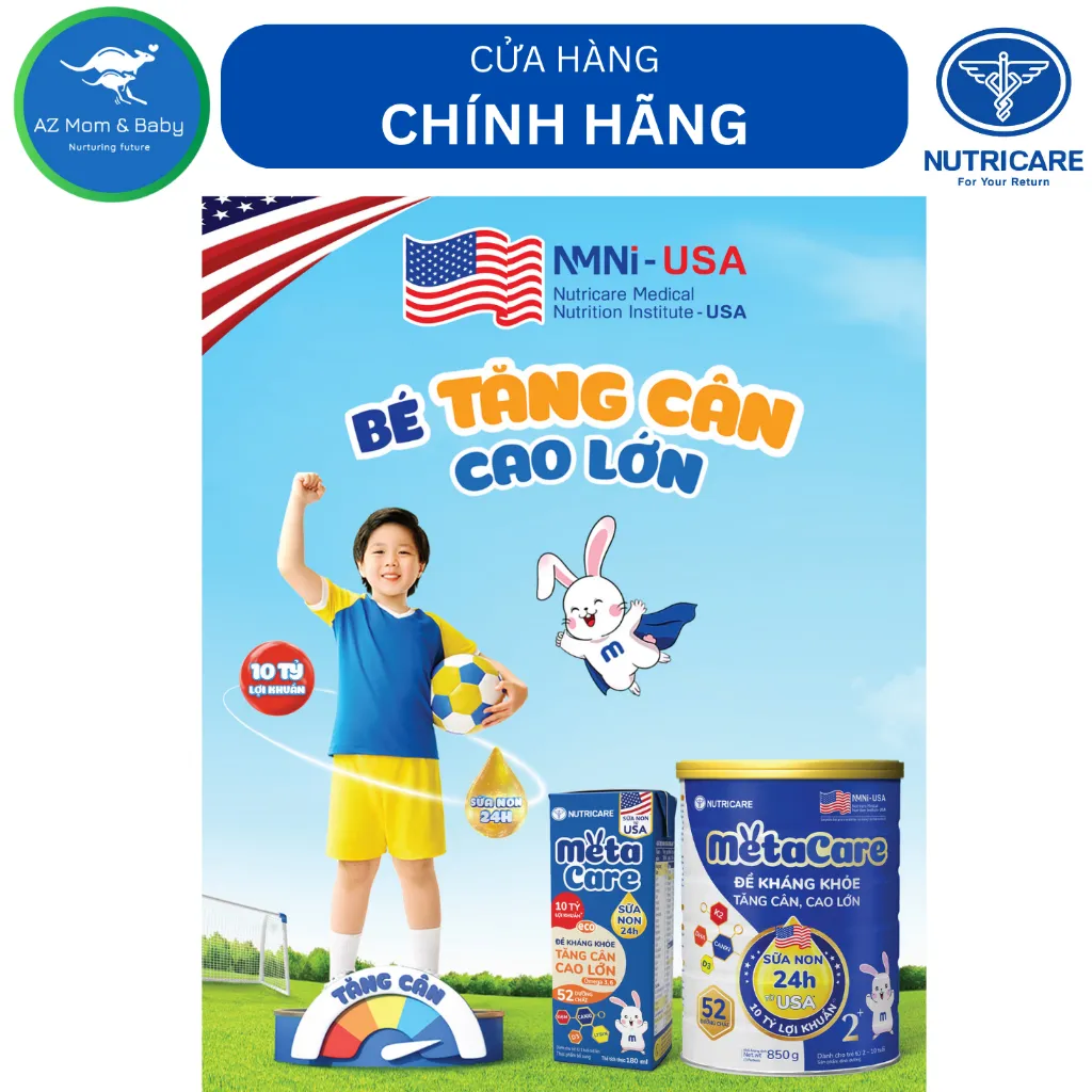 Ảnh Thùng sữa nước pha sẵn Nutricare Metacare ECO (180ml x 48 hộp) 2