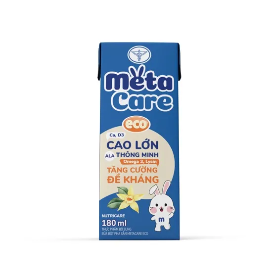 Ảnh Thùng sữa nước pha sẵn Nutricare Metacare ECO (180ml x 48 hộp) 4