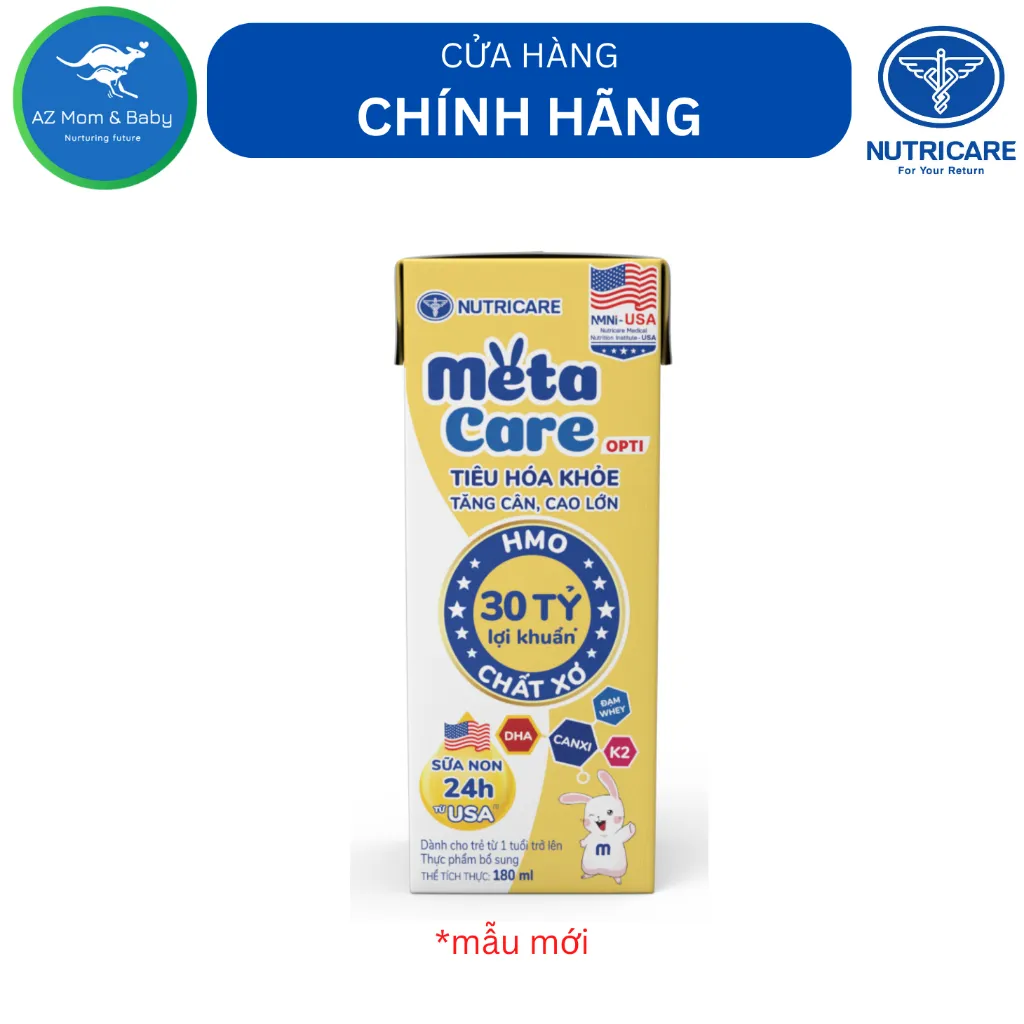 Ảnh Thùng sữa pha sẵn Nutricare METACARE OPTI GOLD (180ml x 48 hộp) 1