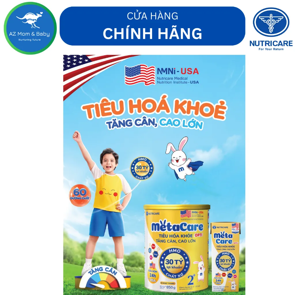 Ảnh Thùng sữa pha sẵn Nutricare METACARE OPTI GOLD (110ml x 48 hộp) 3