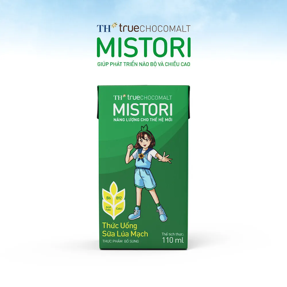 Ảnh Thùng thức uống sữa lúa mạch TH true CHOCOMALT MISTORI 110ml (48 Hộp) 3