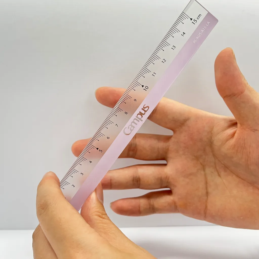 Ảnh Thước Kẻ Nhựa KUSUMI Series Acrylic Mờ 15cm Hạn Chế Trầy Xước Chính Hãng Campus 3