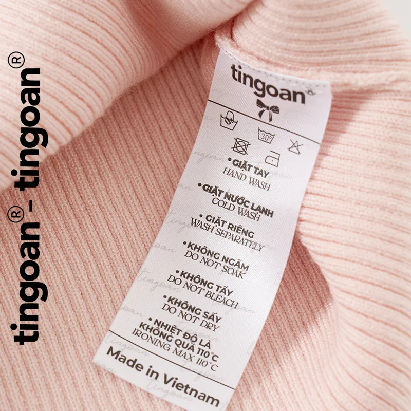 Ảnh TINGOAN® - Áo len xù mỏng ngắn tay cổ lượn viền hồng nhạt DATE MAKER TOP/NP PHIÊN BẢN MỚI NHẤT T6/2024 3
