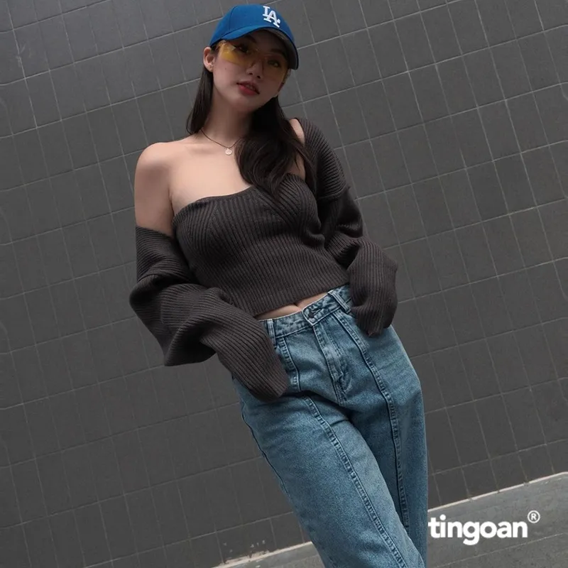 Ảnh TINGOAN® - Áo set cardigan tặng kèm quây len xù xám WAY 2 SEXY V2XM/GR PHIÊN BẢN MỚI NHẤT T6/2024 2