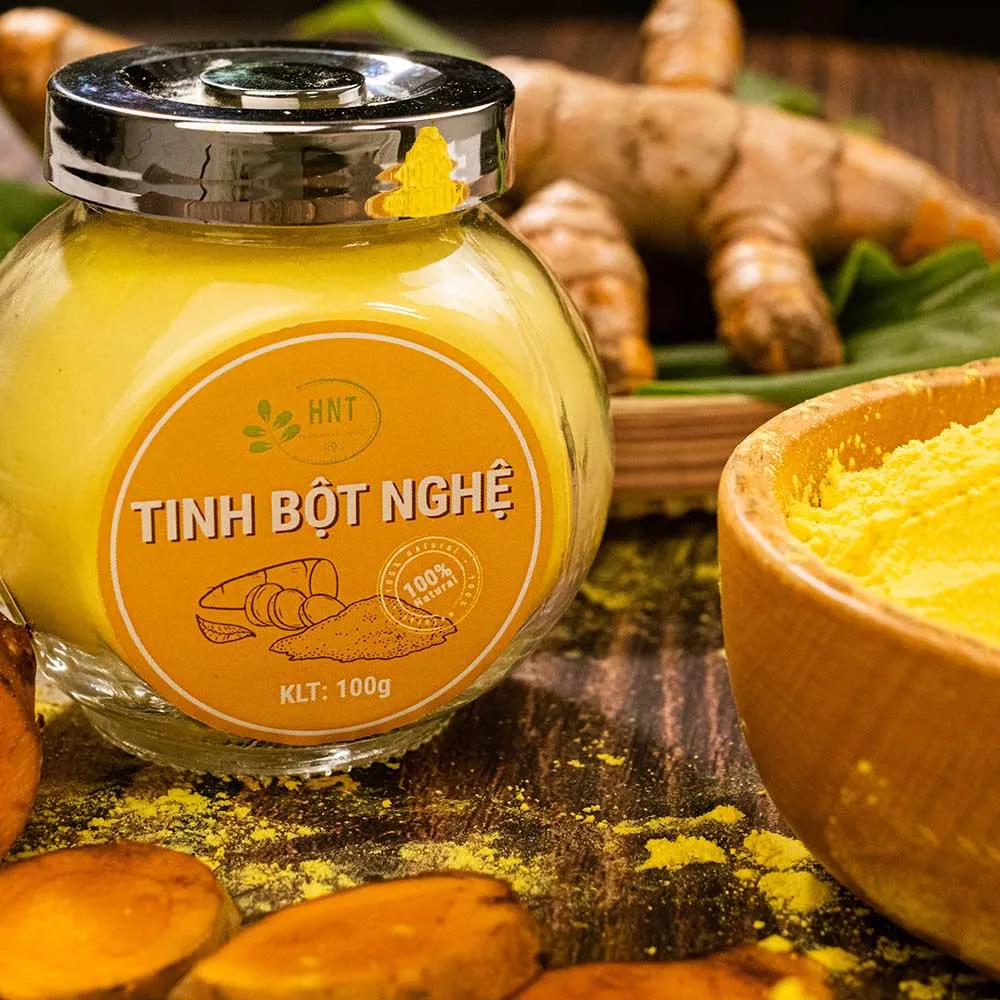 Ảnh Tinh bột nghệ nguyên chất HNT NATURAL PRODUCT TBN100G 3