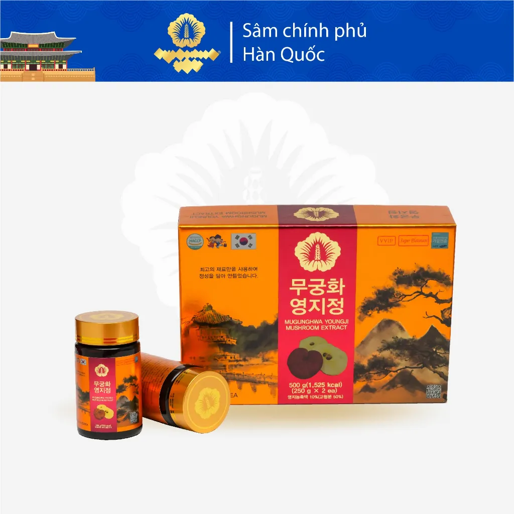 Ảnh Tinh Chất Cao Linh Chi Mugunghwa Premium Hộp 2 Lọ x 250G 1