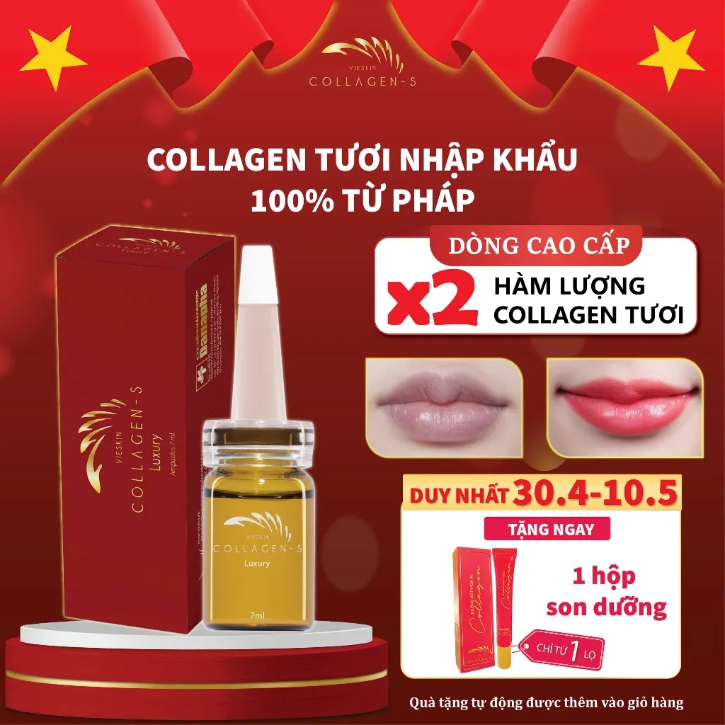Review Tinh Chất Vieskin Luxury Dưỡng Môi Sau Phun Xăm, Kích Màu Chuẩn