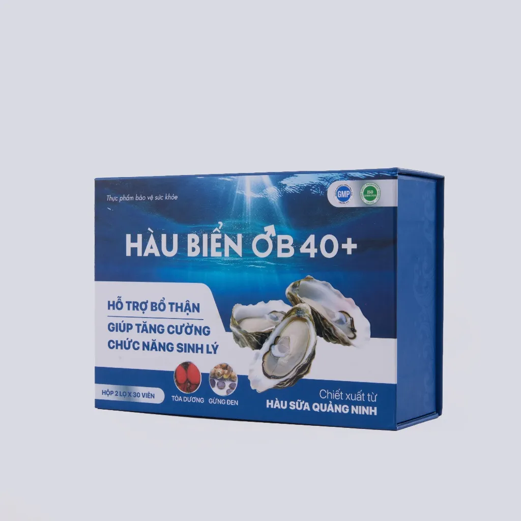 Ảnh Tinh Chất Hàu Biển OB 40+ Tăng Cường Sinh Lý Nam Giới, Bổ Thận Tráng Dương (Bộ 2 Hộp x 30 Viên) 3