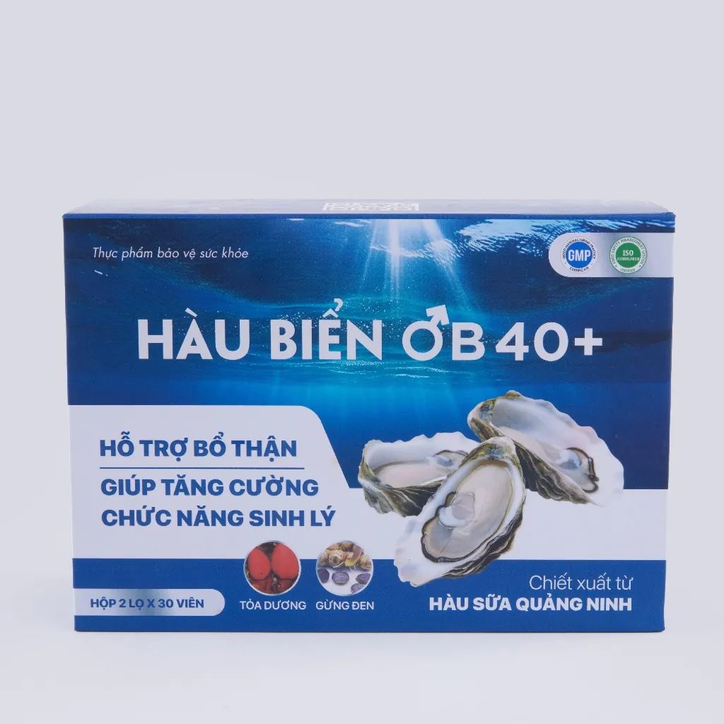 Ảnh Tinh Chất Hàu Biển OB 40+ Tăng Cường Sinh Lý Nam Giới, Bổ Thận Tráng Dương (Bộ 2 Hộp x 30 Viên) 4