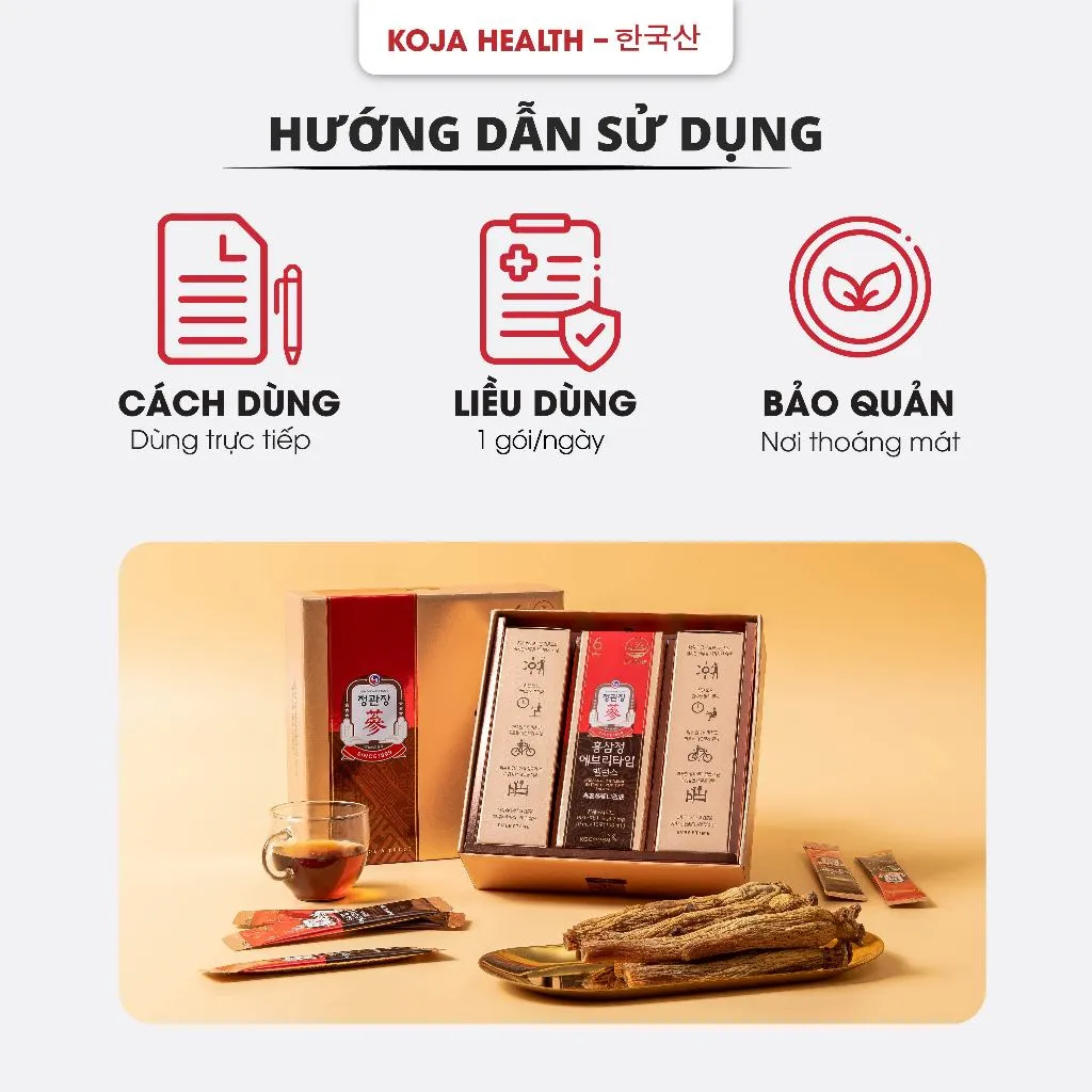 Ảnh Tinh Chất Hồng Sâm Hàn Quốc Everytime Balance KGC Jung Kwan Jang 30 gói x 10ml 3