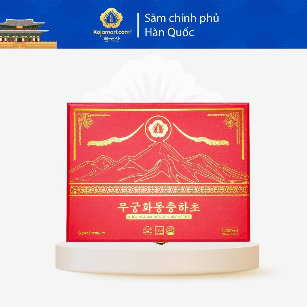 Ảnh Tinh Chất Đông Trùng Hạ Thảo Hàn Quốc MUGUNGHWA Tăng Đề Kháng 60 gói x 30ml 1