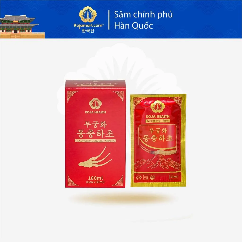 Ảnh Tinh Chất Đông Trùng Hạ Thảo Hàn Quốc MUGUNGHWA Tăng Đề Kháng 60 gói x 30ml 3