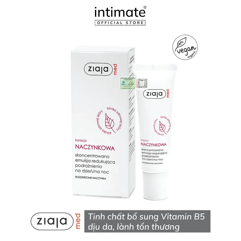 Ảnh Tinh Chất Phục Hồi Da Bổ Sung B5 Ziaja Med Kuracja Naczynkowa Giúp Làm Dịu Da, Giảm Kích Ứng 30ml 1